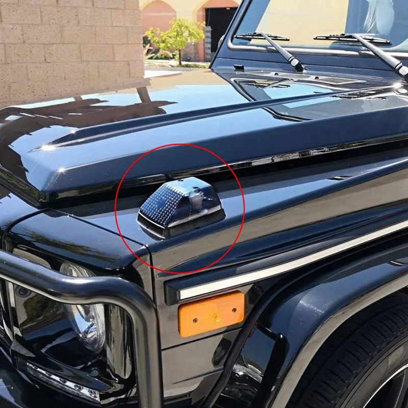 4X глянцевые черные передние указатели поворота для Mercedes Benz W463 G-Class G500 G550 G55 G63 G65