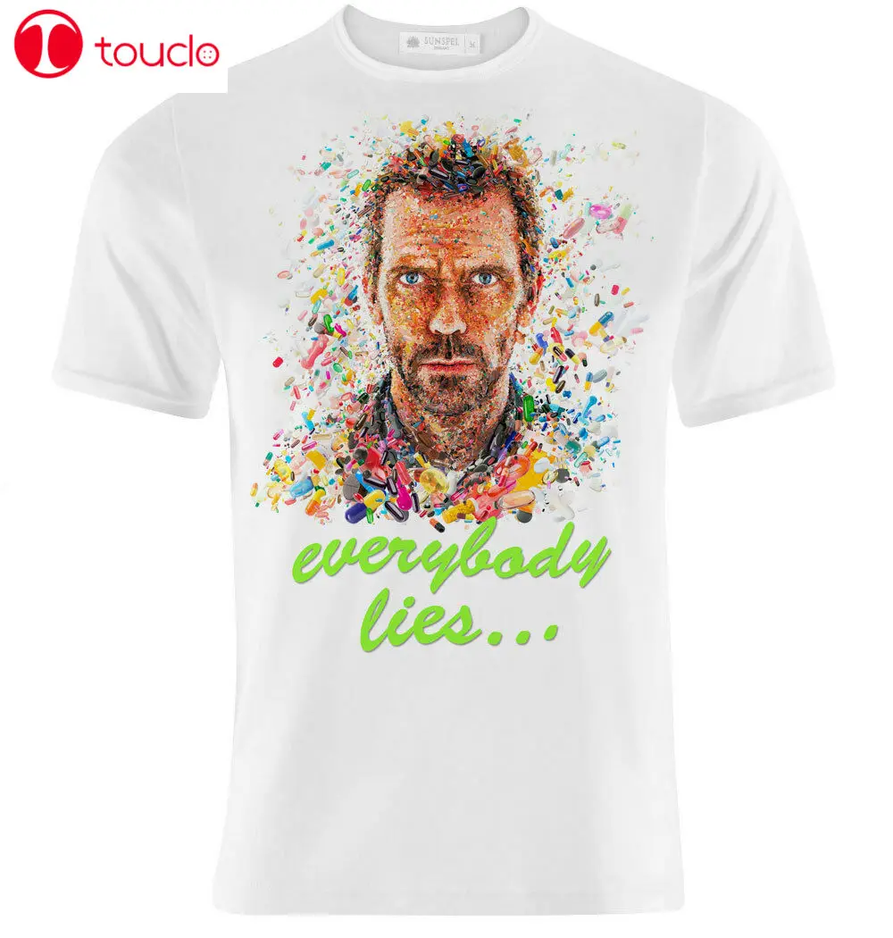 

Mens T-Shirt Dr House Medical Division Inspired, Everybody Lies, Graphic Art! Unisex Women Men Tee Shirt