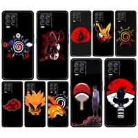 hot anime naruto logo cool for oppo gt master find x5 x3 realme 9 8 6 c3 c21y pro lite a53s a5 a9 2020 black phone case cover