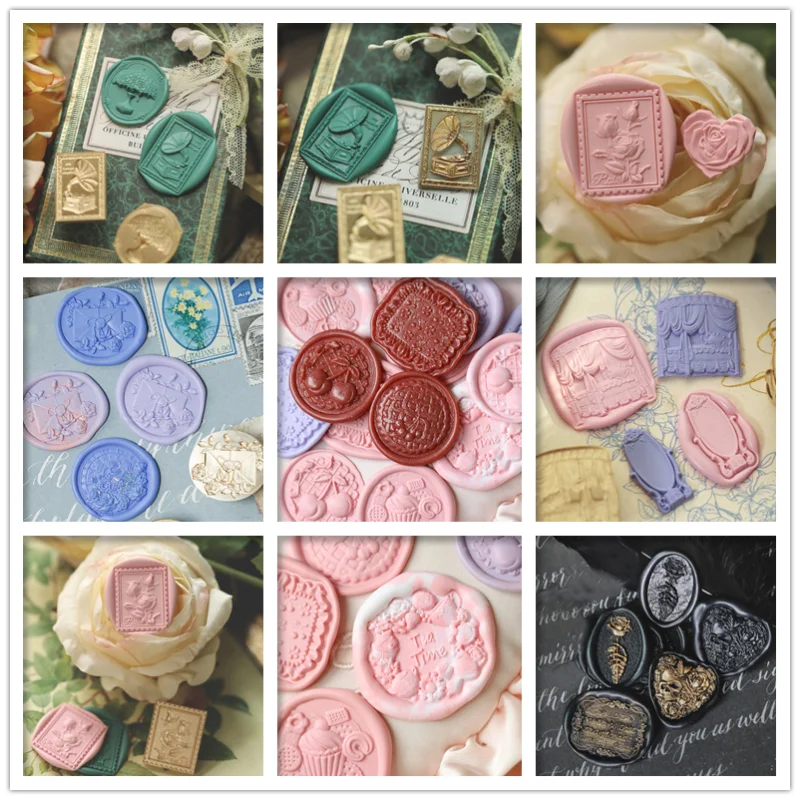 Lamp Vinyl Record Player Bed Stamp Wax Seal DIY Dress Mirror Waffle Tea Seals Postage Wedding Envelopes Decor Hobby Card Craft