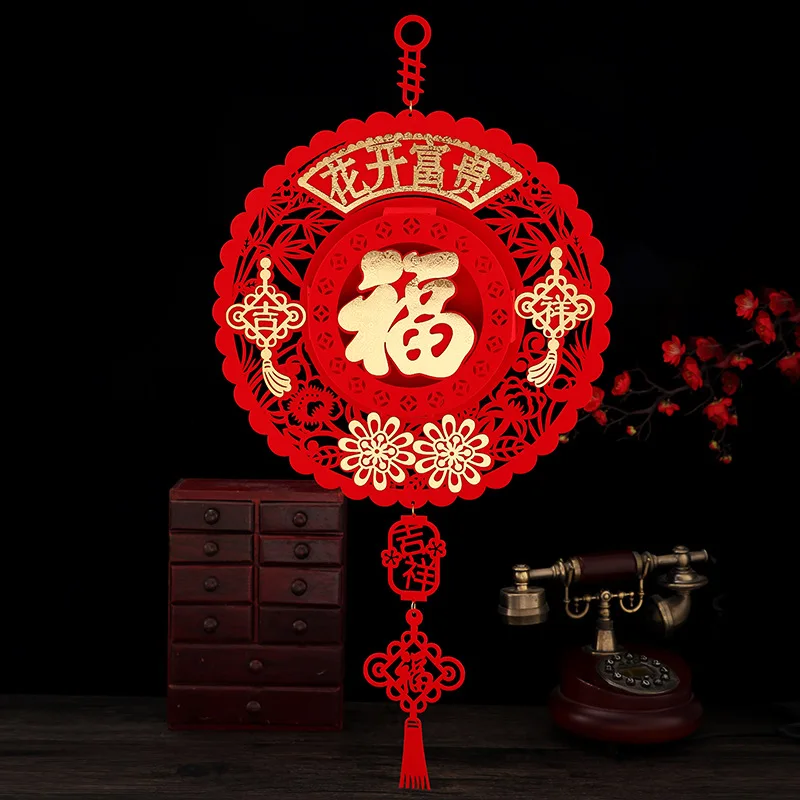 

Chinese New Year Decorations 2022 Tiger Lantern Pendant Chinese New Year Decoration Spring Festival Window Hanging Decoration