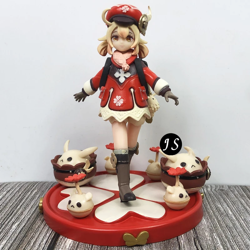 

15cm Genshin Impact Figure Klee Action Figurines Paimon Ganyu Keqing Hu Tao Figura Collection Model Toy
