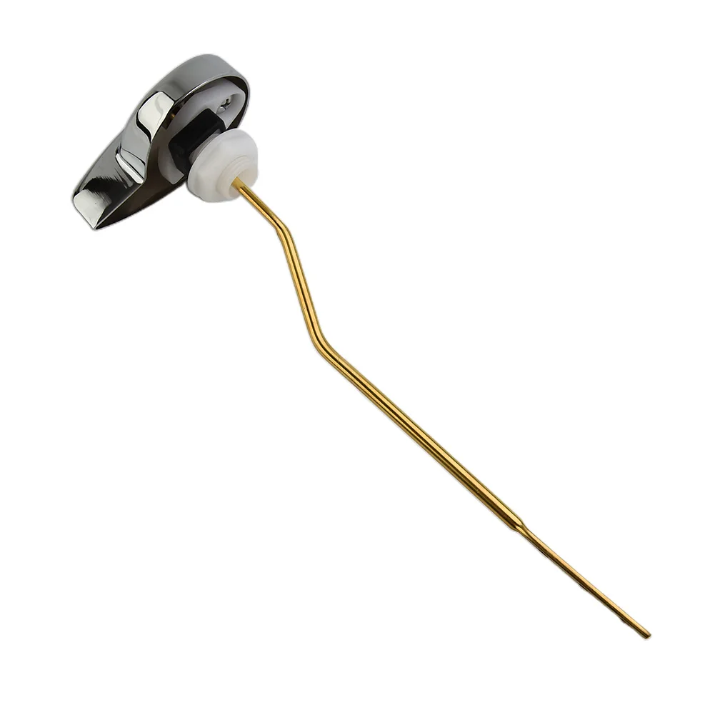 

1PCS Toilet Tank Flush Lever Chrome Finish Handle Fittings Assembly Replacement Tools Home Garden Improvement Plumbing Fixtures
