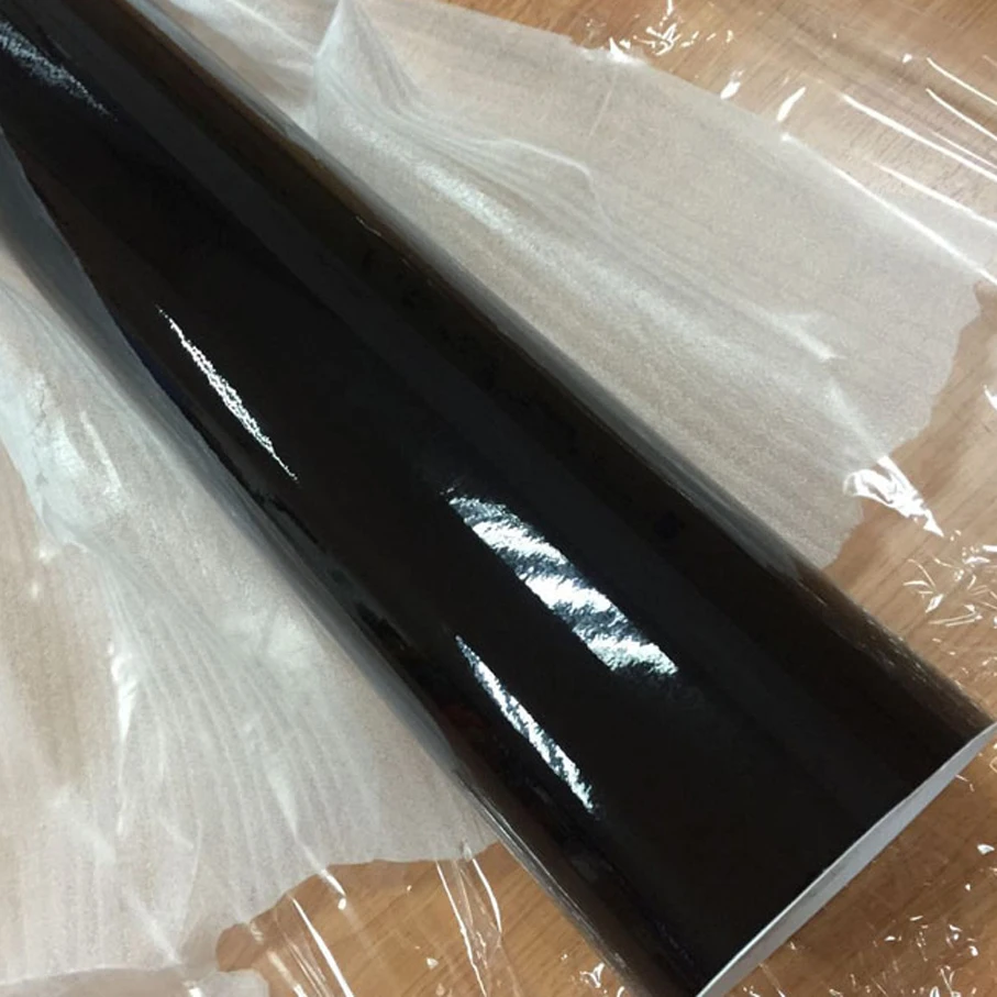 50 см * 200 см глянцевая черная Автомобильная наклейка для кузова DIY Наклейка самоклеющаяся виниловая пленка декоративная для автомобиля мотоцикла