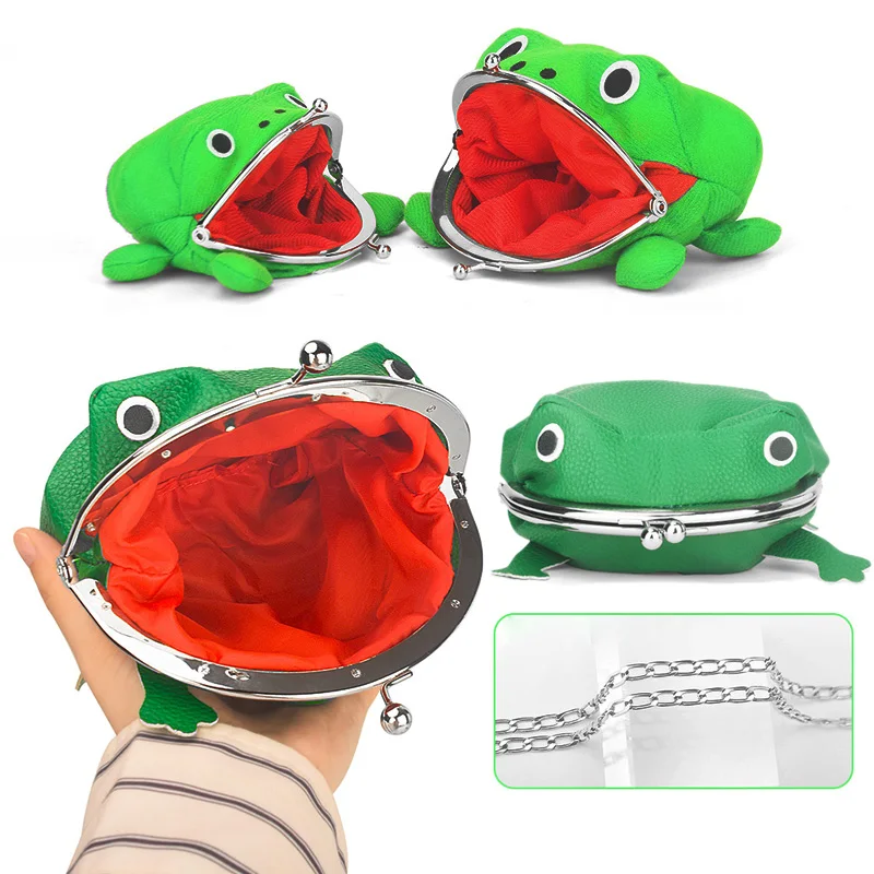 

Anime Naruto Frog Wallet Figure Cosplay Accessories Uzumaki Coin Purses Plush Mini Cartoon Purse Children's Birthday Gifts