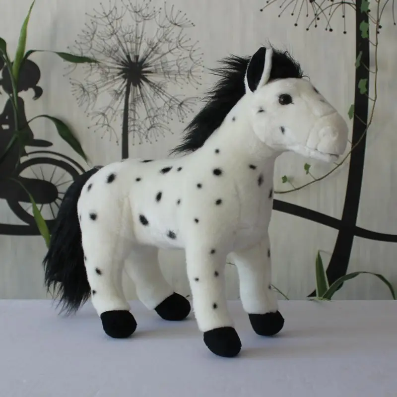 

plush gift simulation doll simulation animal plush toy Apalusa horse doll cute Ili spotted horse