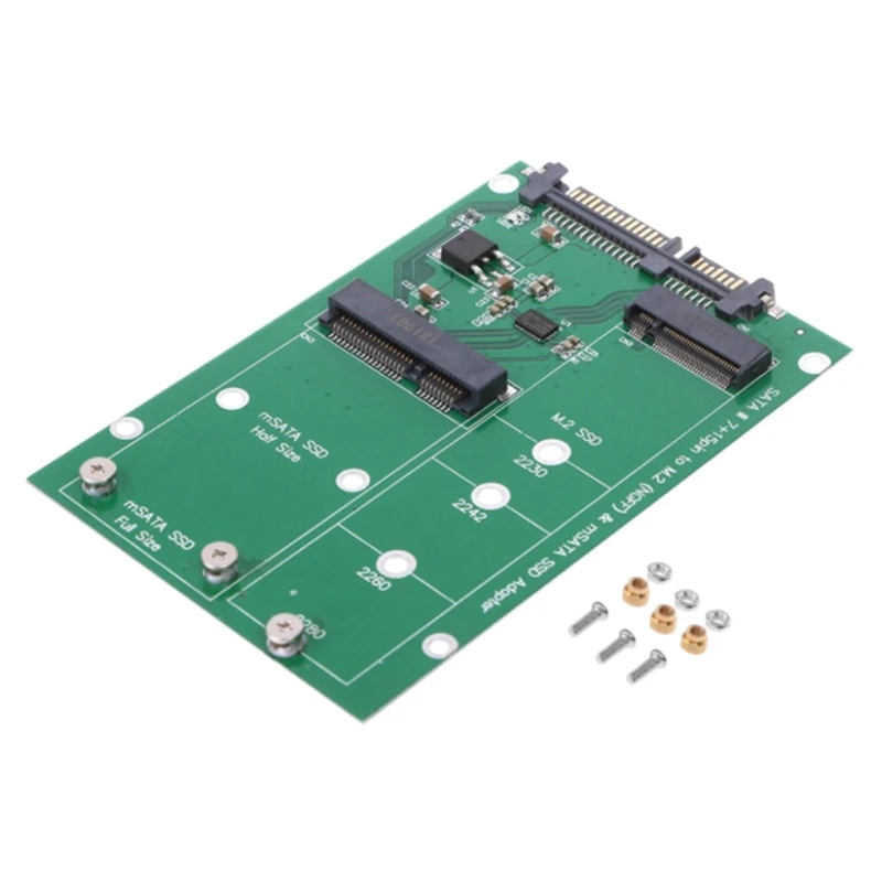 

M.2 NGFF/MSATA SSD To SATA3 Notebook MSATA Solid State Drive Adapter Card Conversion Card