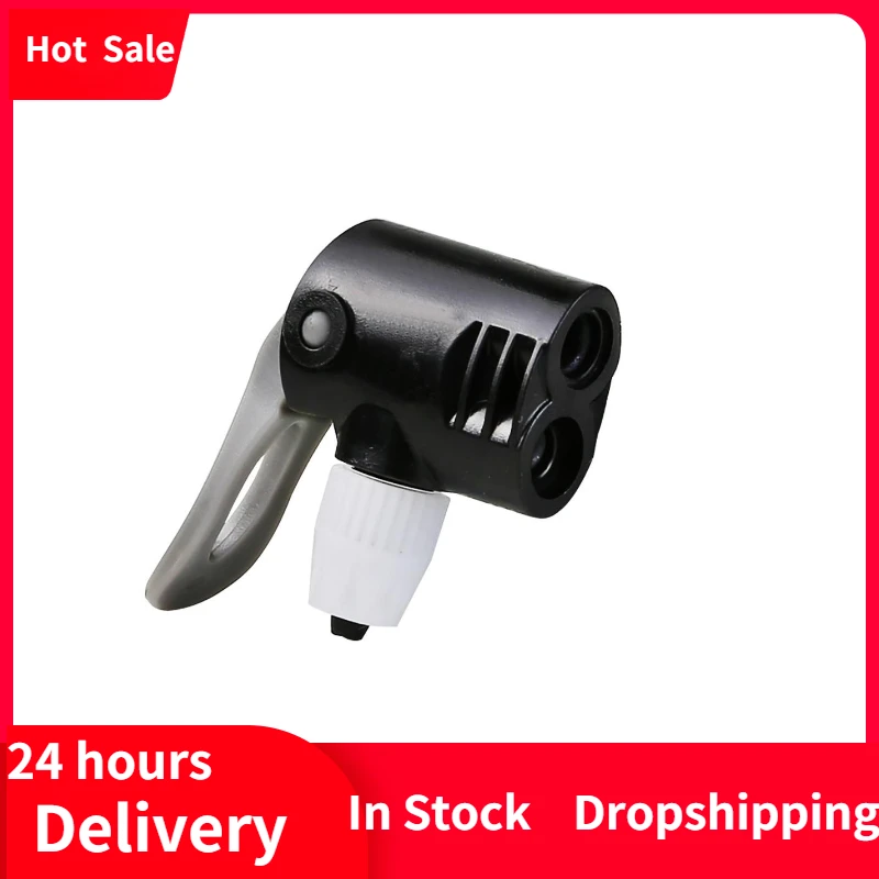 

1PCS Bicycle Pump Adapter Valve Pump Nozzle Hose Adapter Dual Head Pumping Parts Air Pump Inflator Convertor PVC Dual Pump