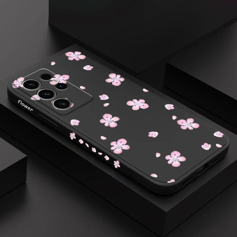 

Flying Snowflakes Phone Case For Samsung Galaxy S23 S22 S21 S20 Ultra Plus FE S10 S9 S10E Note 20 ultra 10 9 Plus Cover