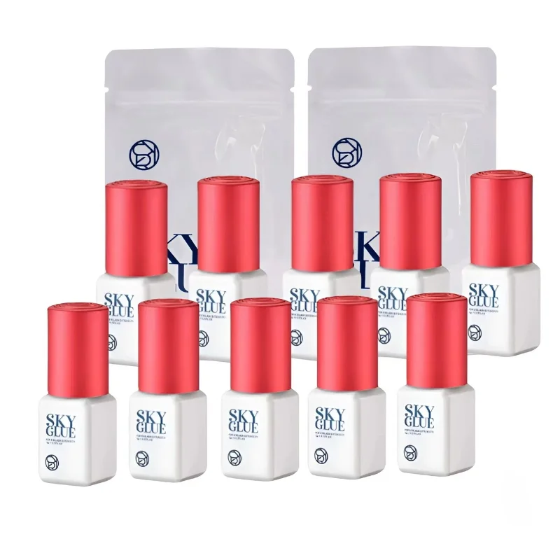 10 шт. SKY клей для наращивания ресниц Корея 5 мл черный красный синий колпачок