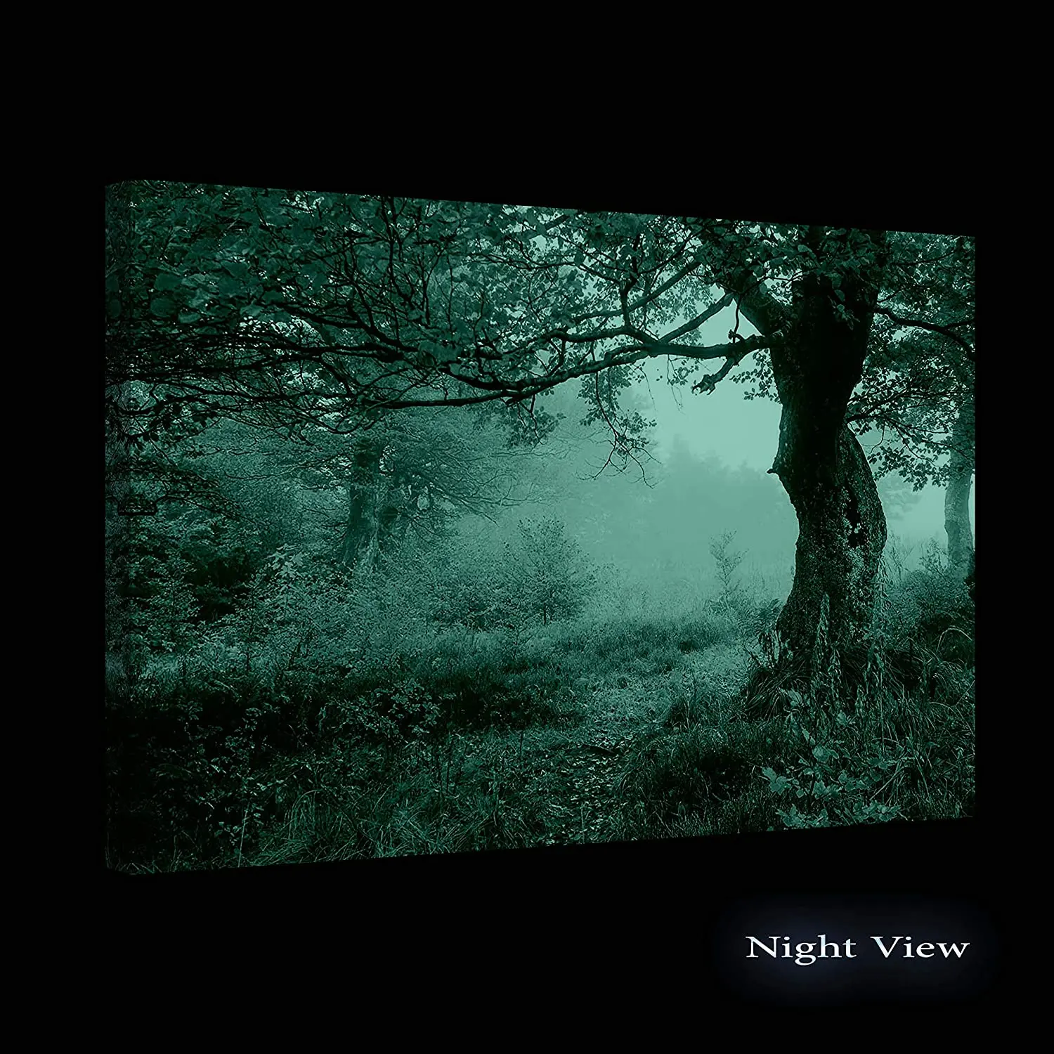 Животное холст стена искусство Сказочный Landcape в красном лесу|Рисование и