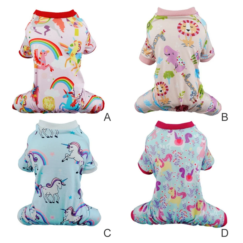 

Dog Pajamas Onesie Small Pet Clothes Costume Apparel Jumpsuit Lovely Cartoon Puppy Pajamas for Pet Pjs Dog Clothes