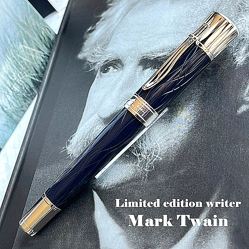 

Limited Rollerball Unique Office Ballpoint Twain Mark Pen Design Pens Writing 0068/8000 Cracks Ice Stationery Writers Edition