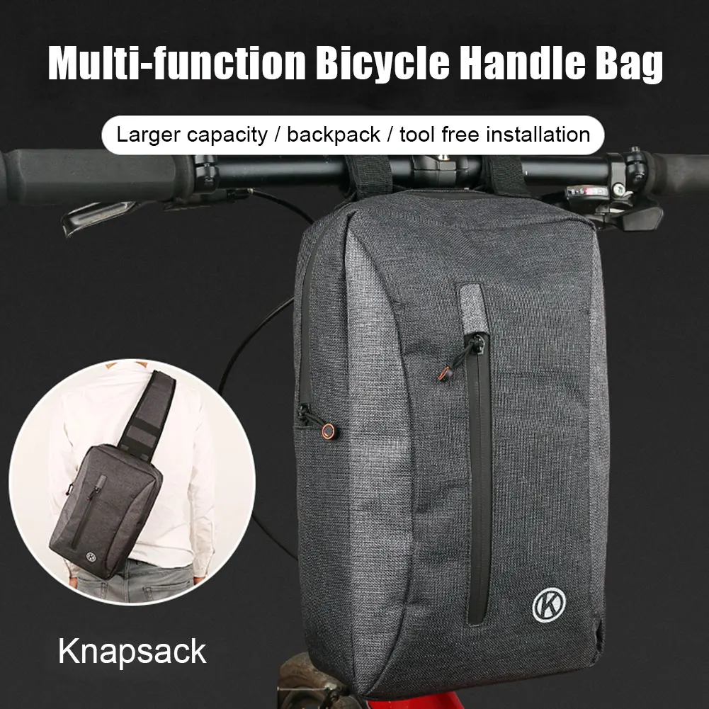 

Storage Front Top Tube Large Capacity Portable Outdoor Road Bike Fashion Oxford Cloth Cycling Accessories Bicycle Handle Bag