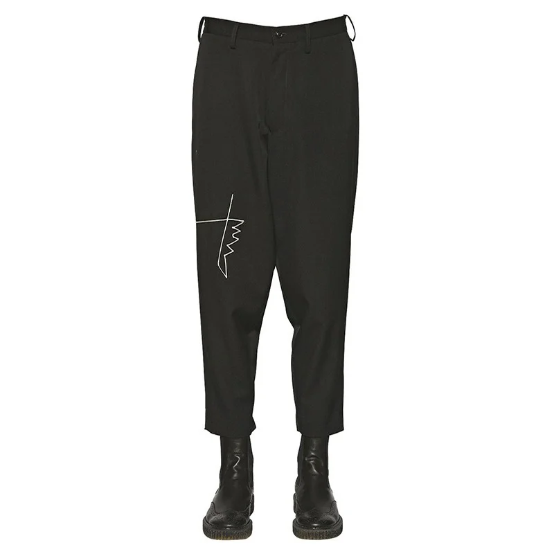 

Fashion Leisure Yohji Yamamoto Embroidered Japan Pencil Pants Casual Trousers For Men And Women