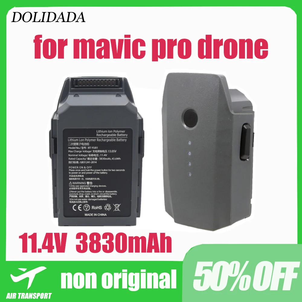 

Smart Battery Compatible with mavic pro Drone Flight Accessory (3830mAh/11.4V) Specially Designed for mavic pro replace