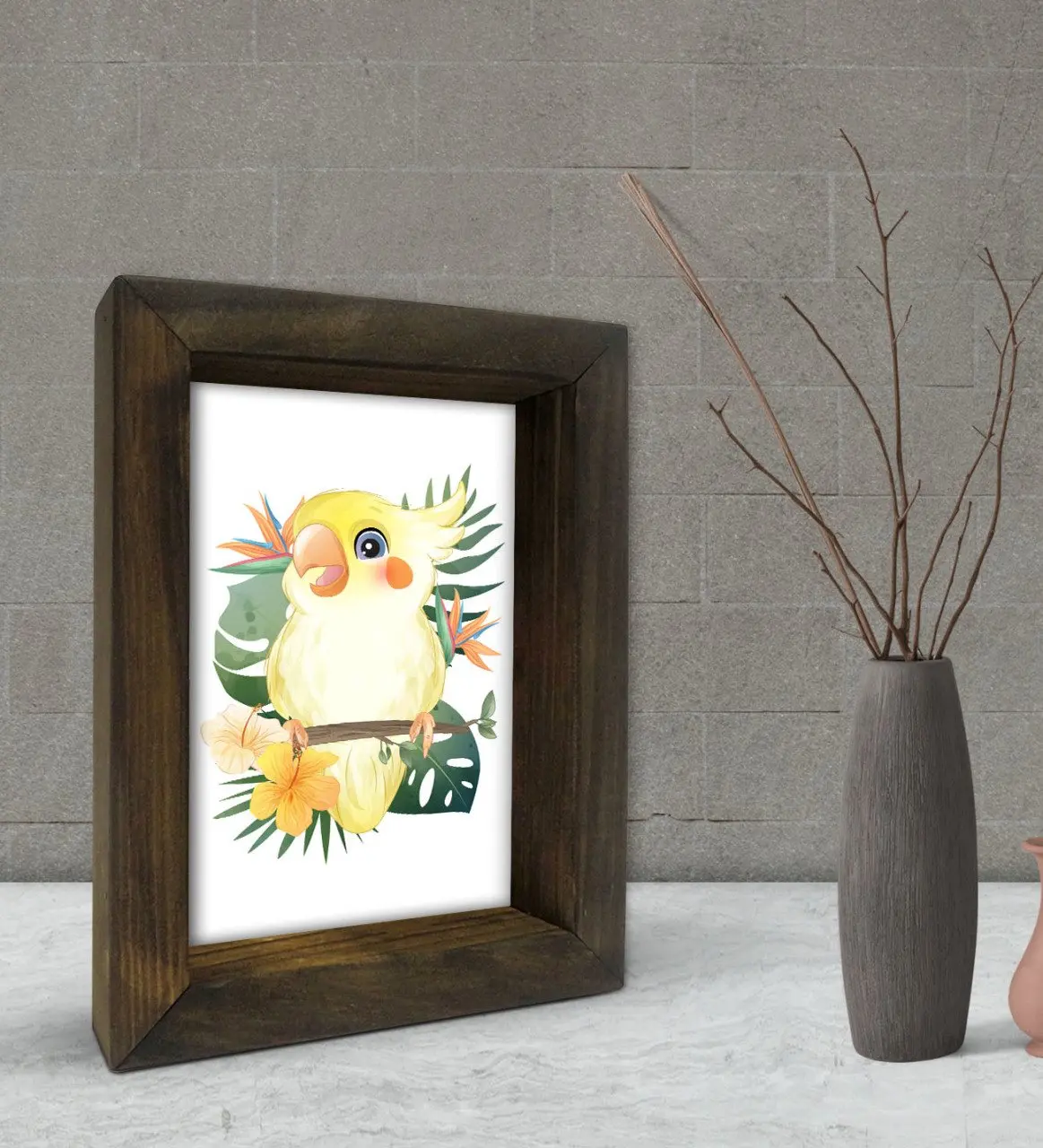 

BK Подарочная декоративная рама из натурального массива дерева 15x20 см-60