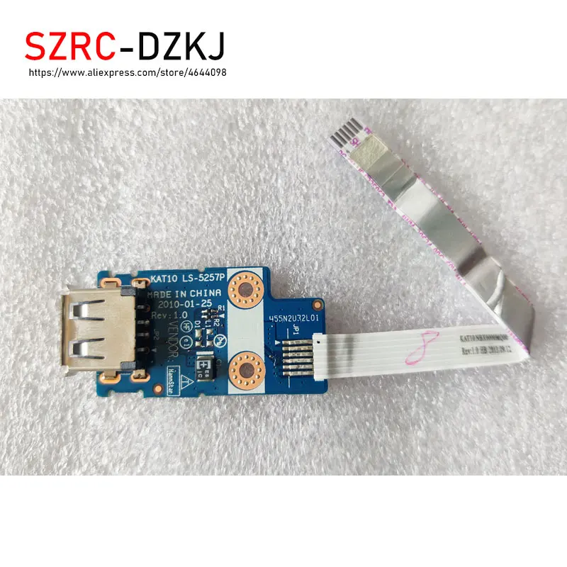 

Original For HP EliteBook 2540P USB Board Laptop with built-in USB interface wiring KAT10 LS-5257P Free shipping