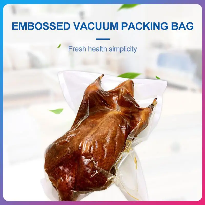 

Kitchen Household Food Vacuum Packaging Bag Compound 25 Silk Food Fresh Long Keeping Preservation Sealing Storage Sealer 100bag