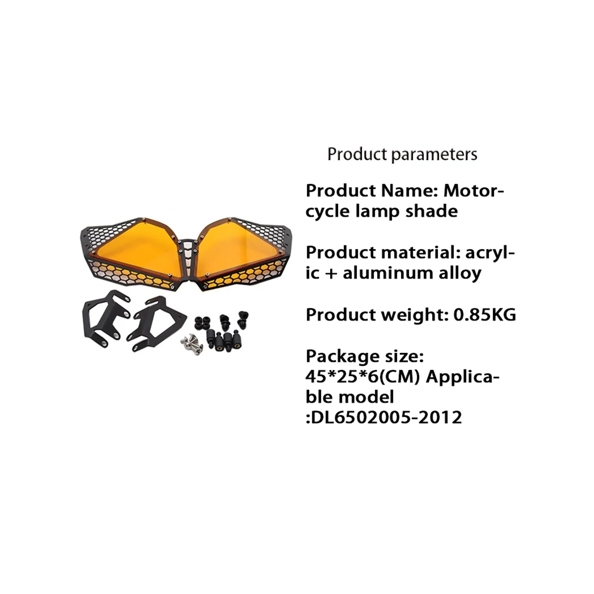 Для Suzuki V-STORM DL650 12-16 накладка на фару красного цвета