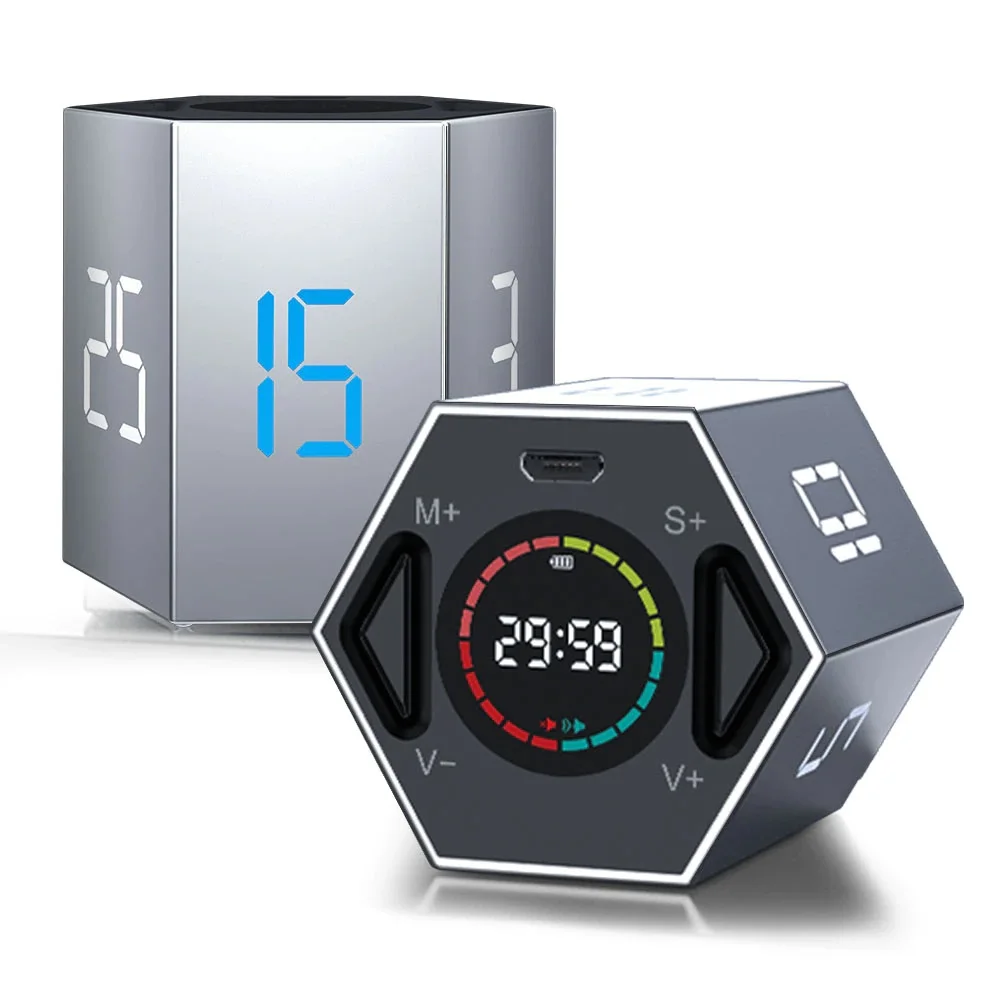 

LED Digital Display Kitchen Timemer for Shower Study Cooking Stopwatch Magnetic Electronic Count Up Countdown Pomodoro Egg Timer