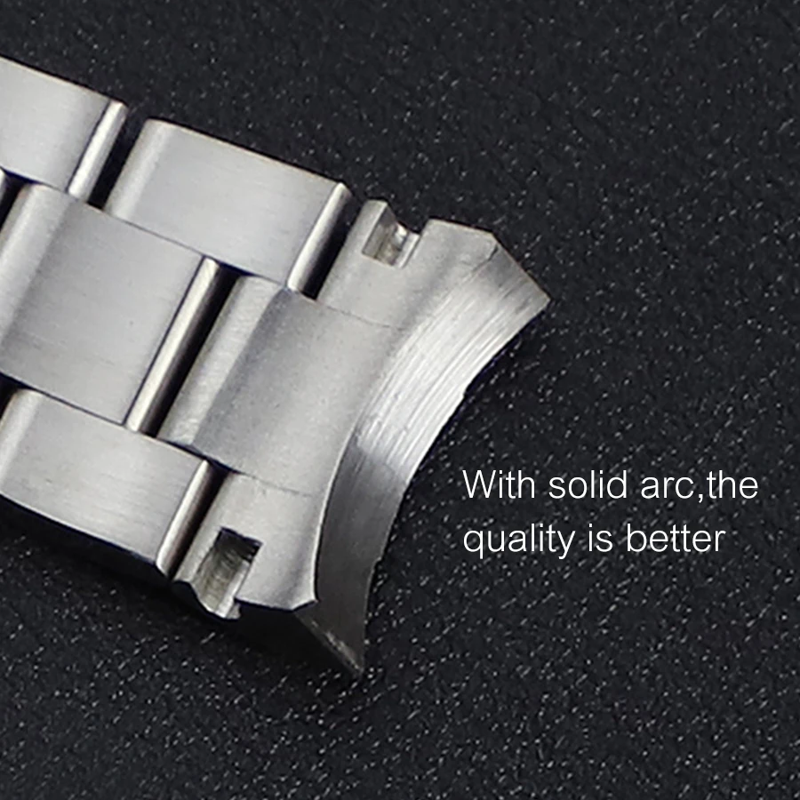 Регулируемый ремешок для часов со скользящим замком 20 мм 21 Rolex GMT Master II Explorer 2