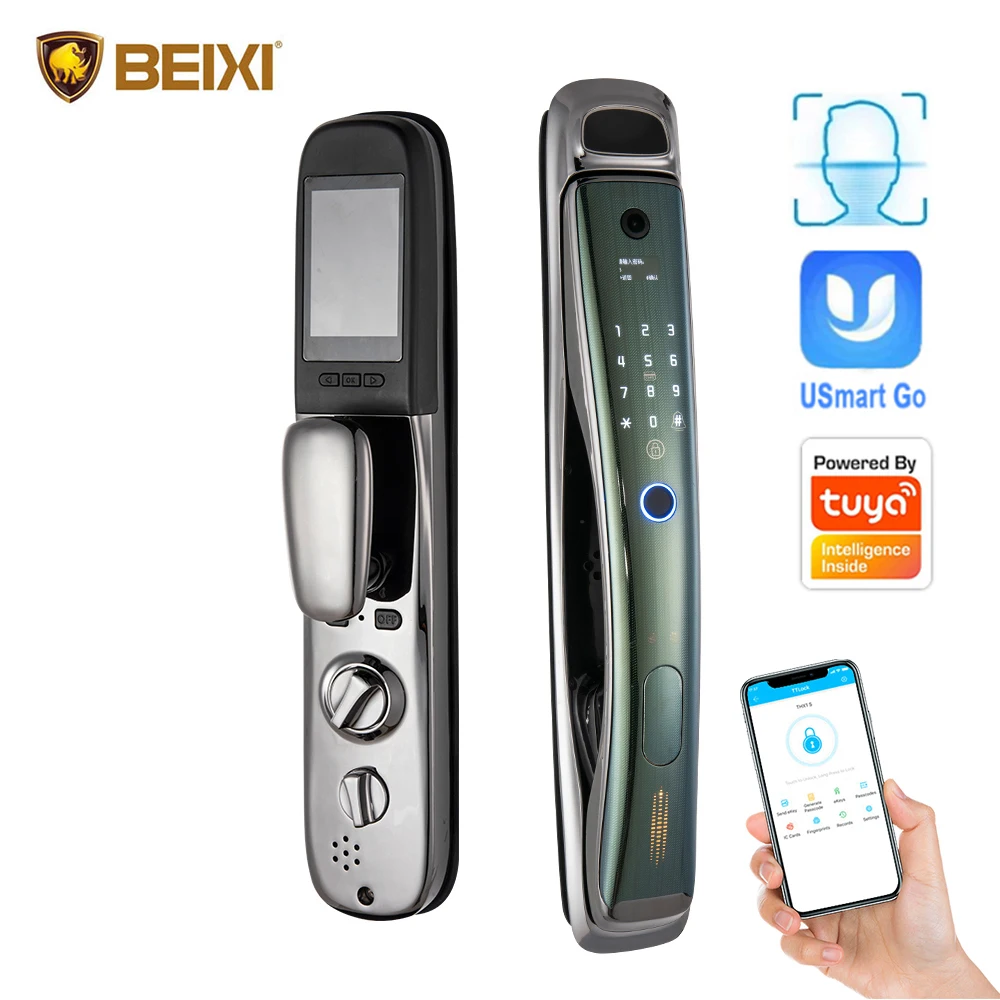 

Home Facial Recognition Access Door Lock Biometrics Automatic Inteligente Unlocking Fingerprint Smart Door Lock
