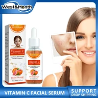 vc whitening face serum blood orange extract soothing brightening moisturizing repairing spot purifying beauty skin care product