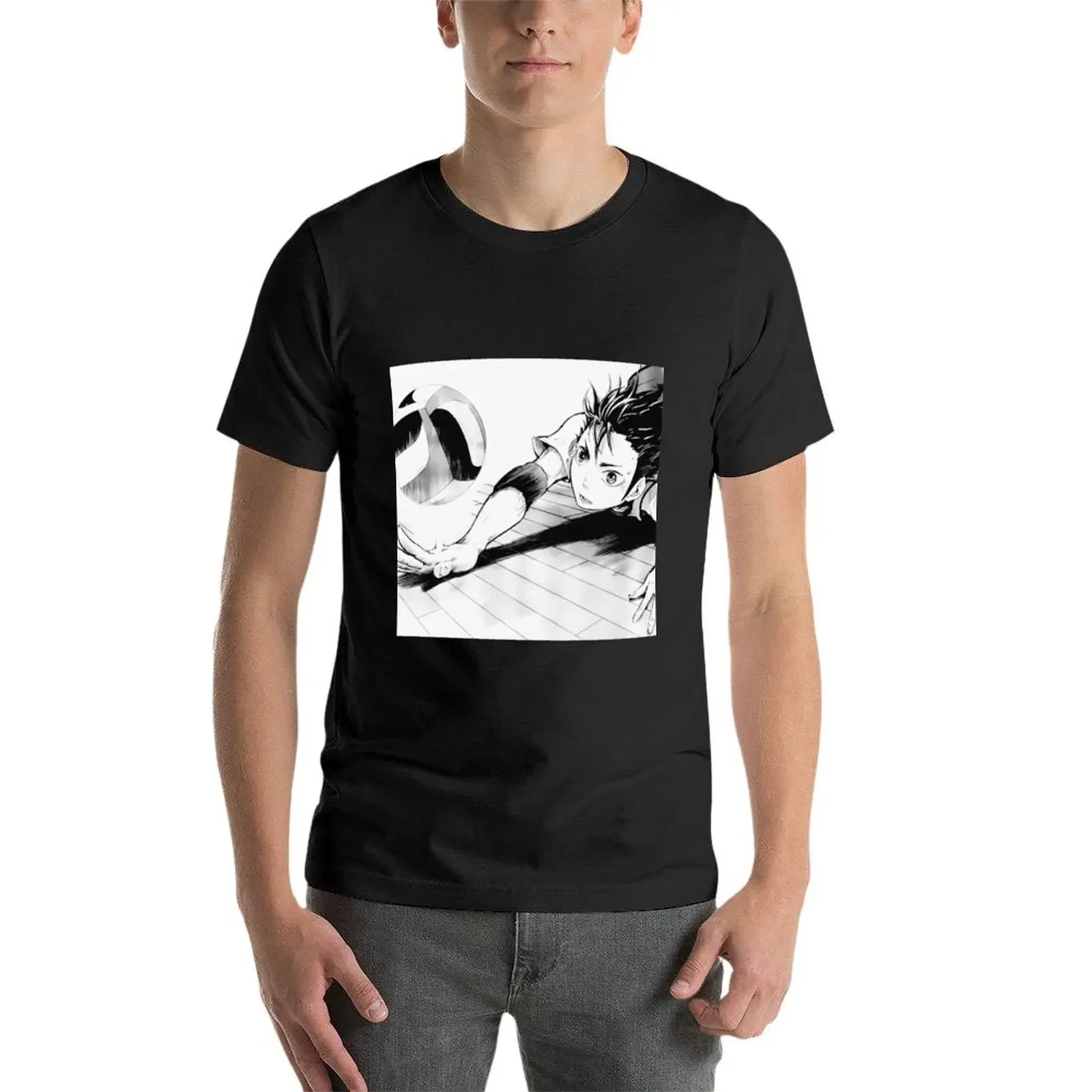 Футболка Nishinoya футболки большого размера мужская рубашка на заказ роскошная