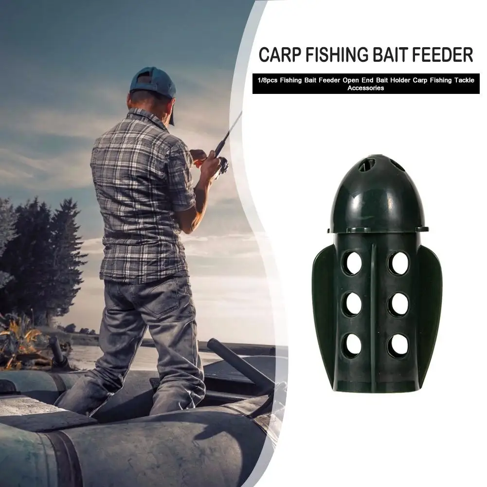 

Горячая Распродажа Фидер для рыбной ловли, классический деликатный 1/8 шт., фидер для ловли карпа, грузила, держатель для приманки в форме кеп...