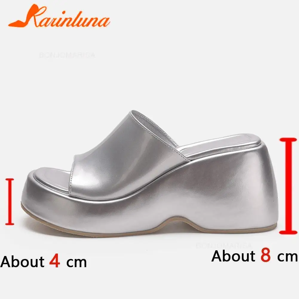 New Fashion Brand Women's Slippers 2023 Wedge High Heeled Sandals European Style Simply Casual Comfy Walking Slippers summer