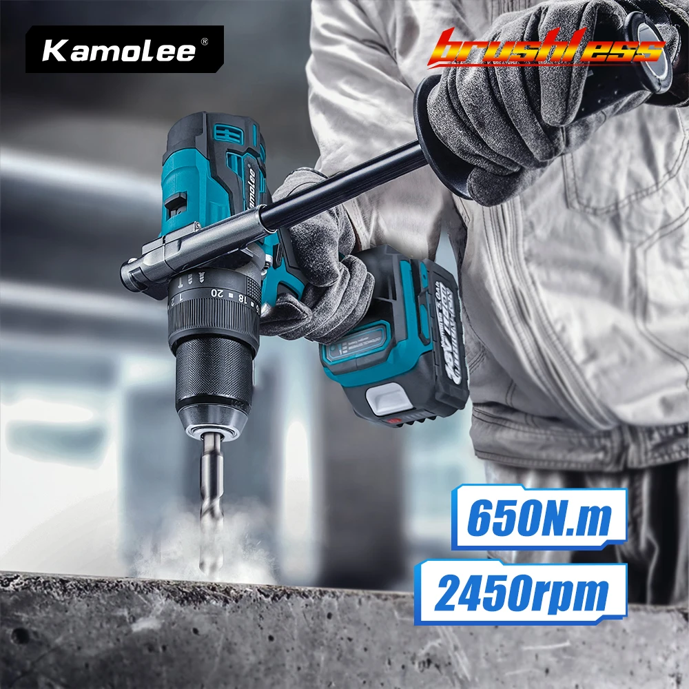 [Icebreaker]Kamolee 13 мм бесщеточная электрическая Ударная дрель для разбивания льда