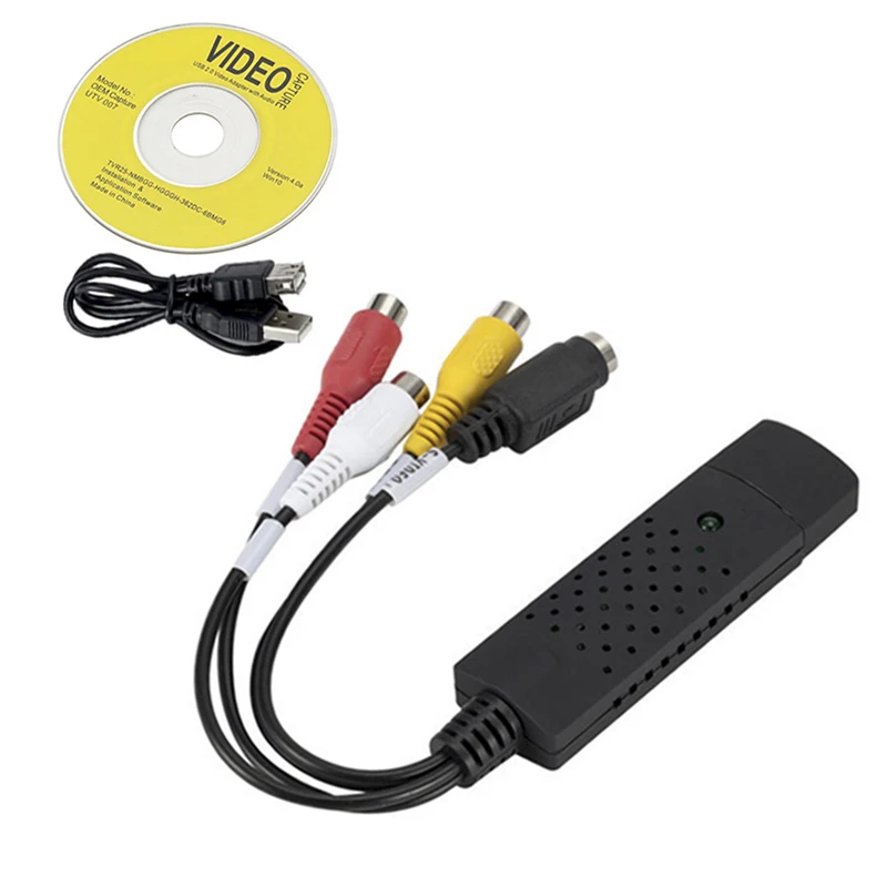 

USB 2.0 S-Video Capture Card TV DVD VHS Audio Grabber Adapter Card TV RCA Video DVR