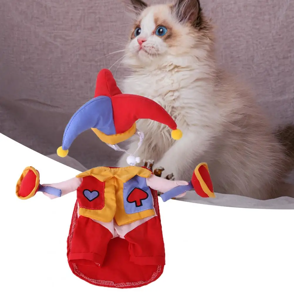 

Pet Cosplay Costume Comfortable Funny Standing Magician Dress Up Outfit Photography Prop