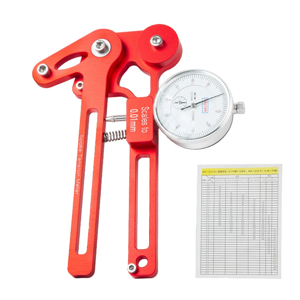 

Bicycle Spoke Tension Meter Wheel Manufacturing Tool Wire Tension 190x112x31mm Mountain Bikes Road Cuycling Repari Tools