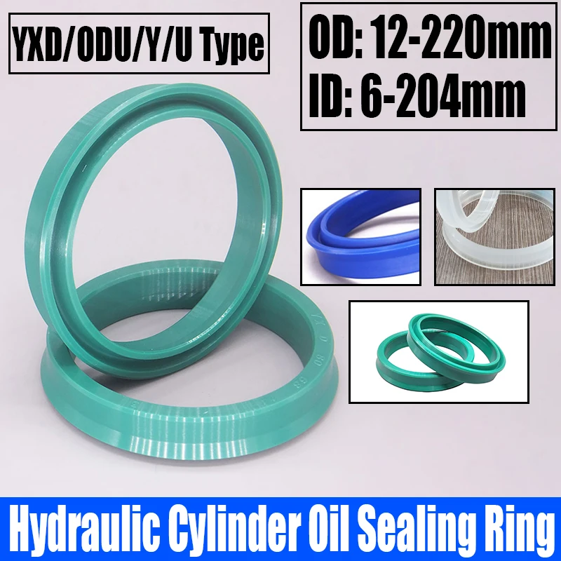

1-3PCS YXD/ODU/Y/U Type Polyurethane Hydraulic Cylinder Oil Sealing Ring Sealing Ring Gasket For Hole OD 12-220mm ID 6-204mm