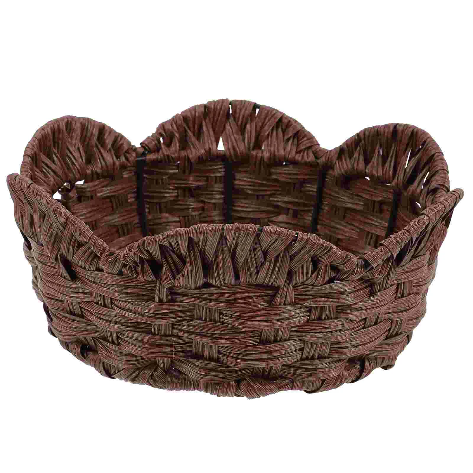

Basket Bread Fruit Container Dessert Multi Use Daily Organizer Countertop Kitchen Adorable Function Resistant Household Baskets