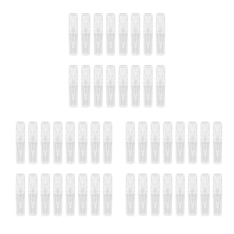 

600X 2ML Transparent Plastic Spray Bottle Small Cosmetic Packing Atomizer Perfume Bottles