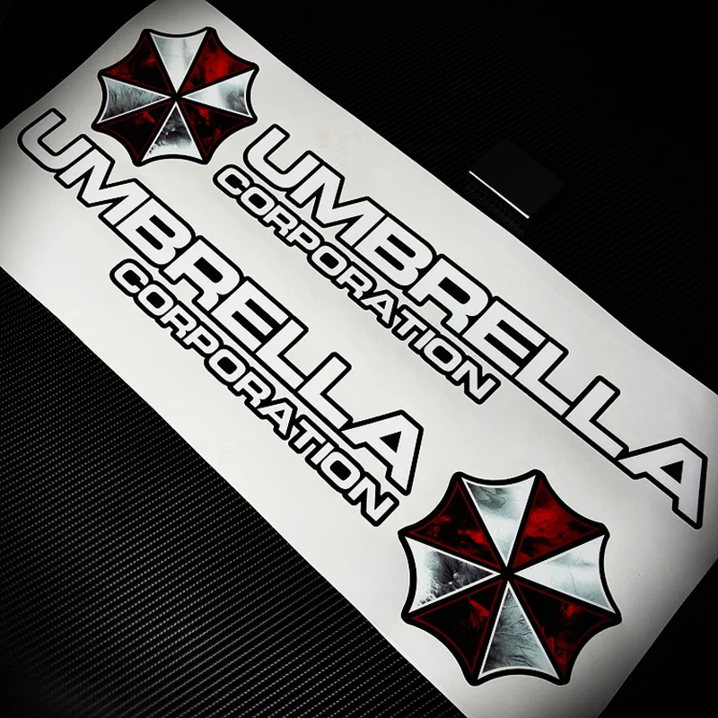 

S198 Outdoor Waterproof Vinyl Stickers and Decals Umbrella Corporation Exterior Door Decoration Front Rear Windshield Creative