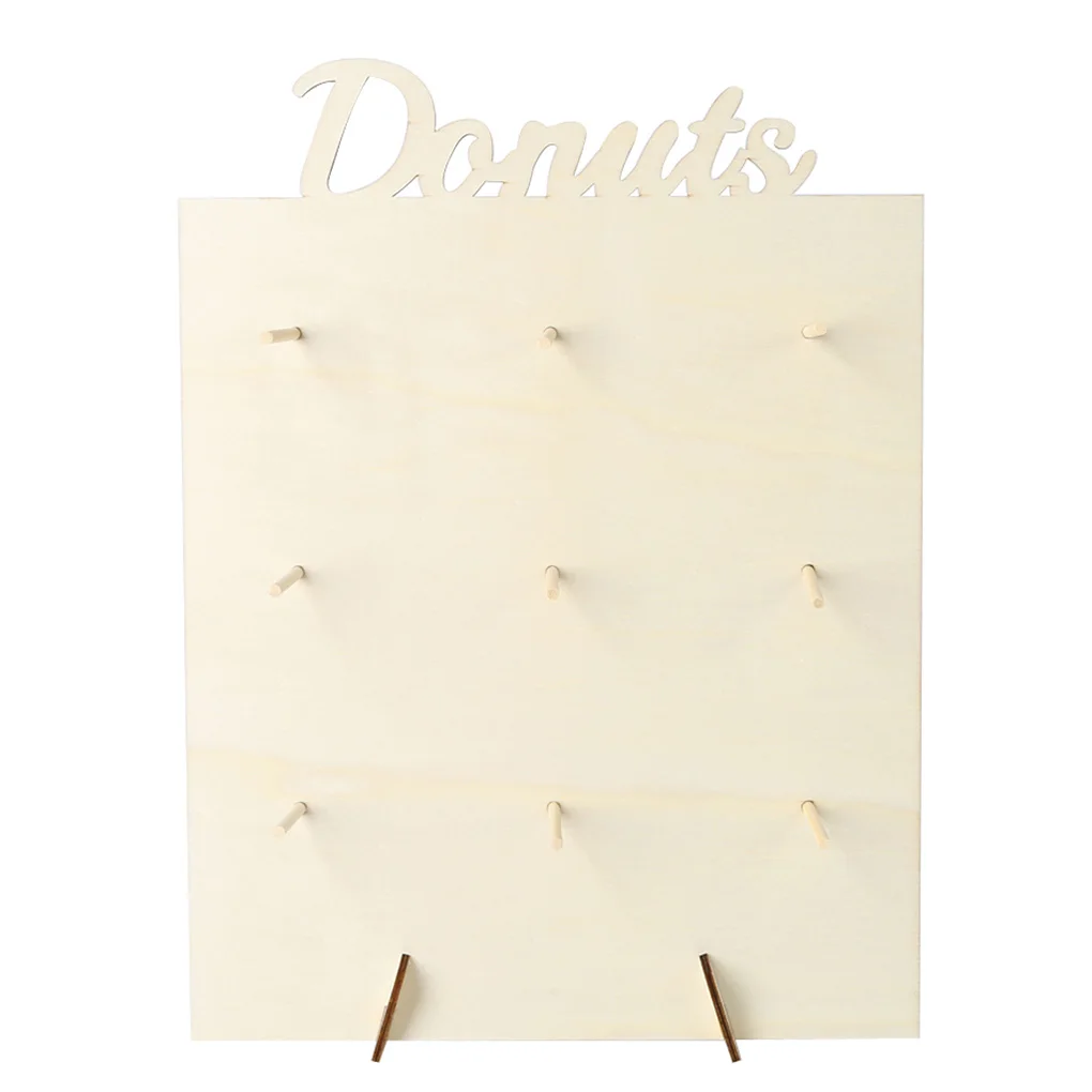 

Набор подставок для пончиков квадратный свадебный Декор деревянный цвет украшения на день рождения художественные изделия Аксессуары для ...