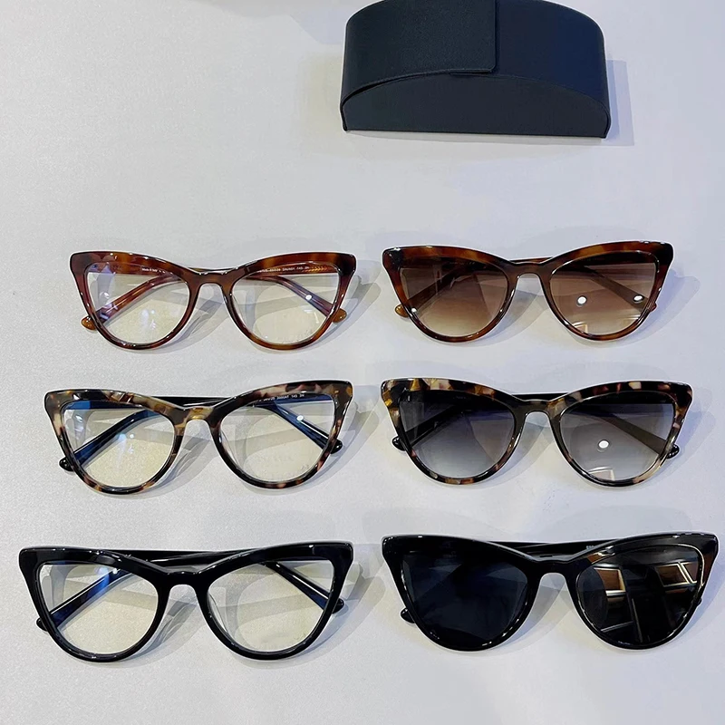 

Солнцезащитные очки «кошачий глаз» в стиле ретро для мужчин и женщин, модные брендовые очки с полной оправой и футляром, с защитой от ультрафиолета 01VS, 2022