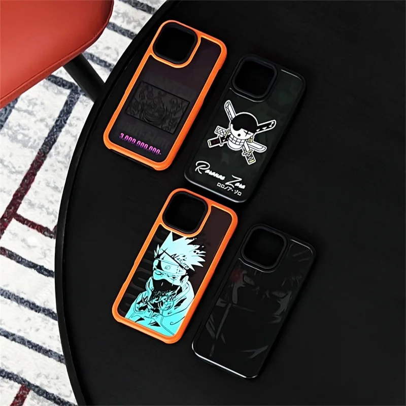 Чехол для телефона Cartoon O-One Peices N-NARUTOS iPhone 13 14 15 16 Pro Max 15pro pro K-Kakashi Zoro L-Luffy Pain Armor Cover