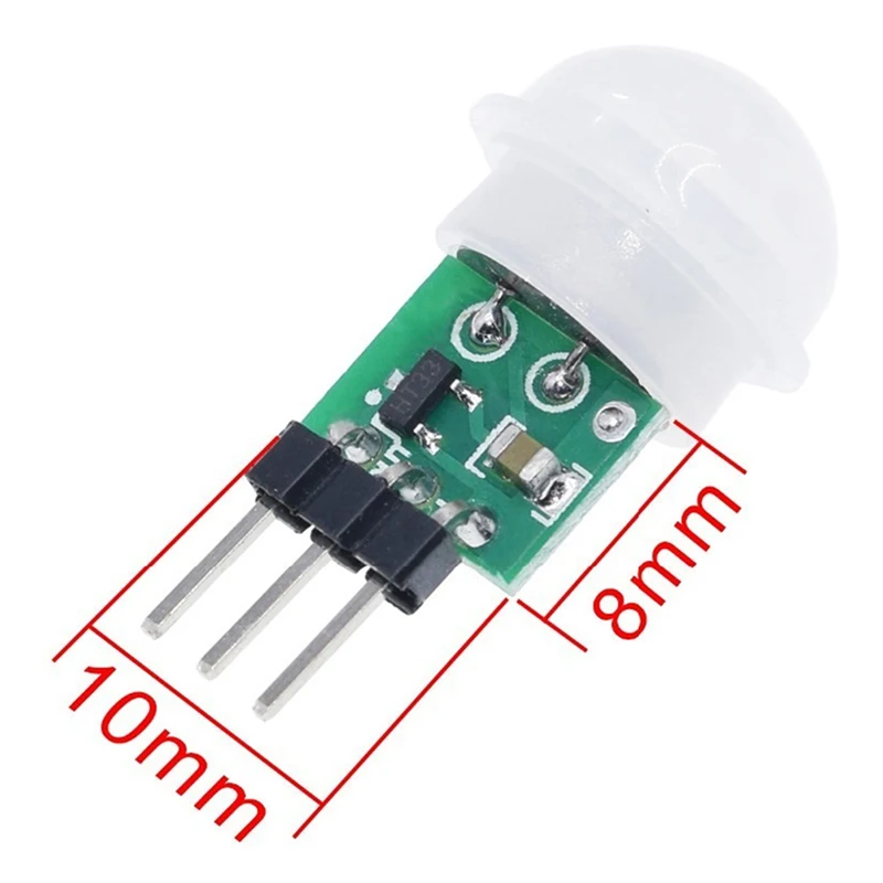 1 шт., пироэлектрический инфракрасный датчик движения PIR, автоматический детектор, модуль AM312, Датчик постоянного тока от 2,7 до 12 В
