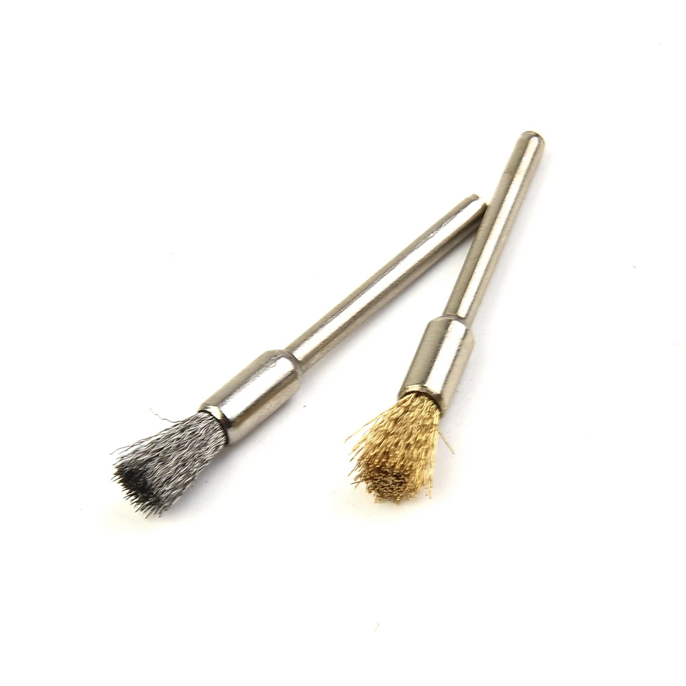 Brass Stainless Steel Polishing Grinder Wire wheel brush Kit Angle Shank Set Cleaning Grinding Rust Accessories
