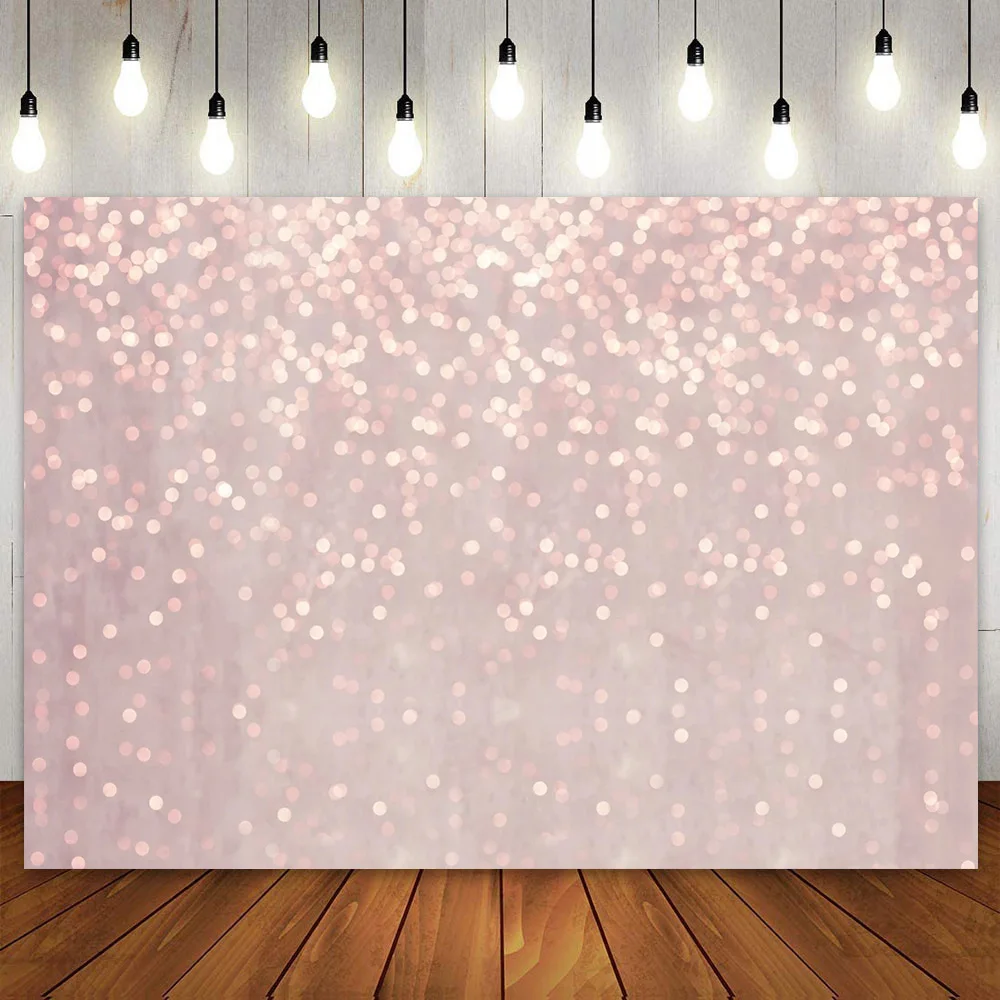 

Glitter Bokeh Lights Pink Rose Gold Backdrop Wedding Baby Shower Birthday Party Photography Background Photo Booth Banner Poster