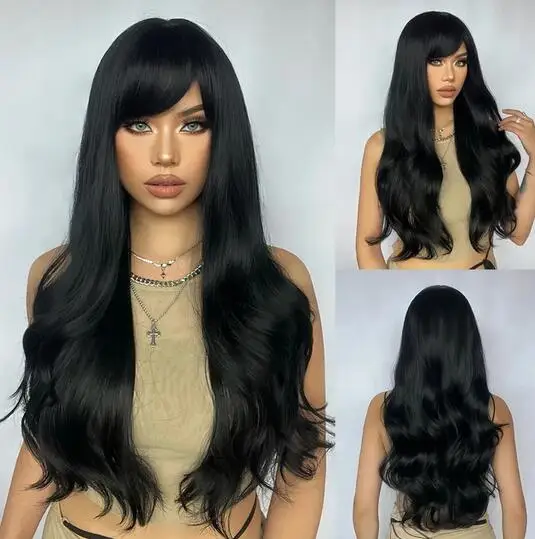 Парик Aideshair женский для косплея модный термостойкий с волнистыми вьющимися