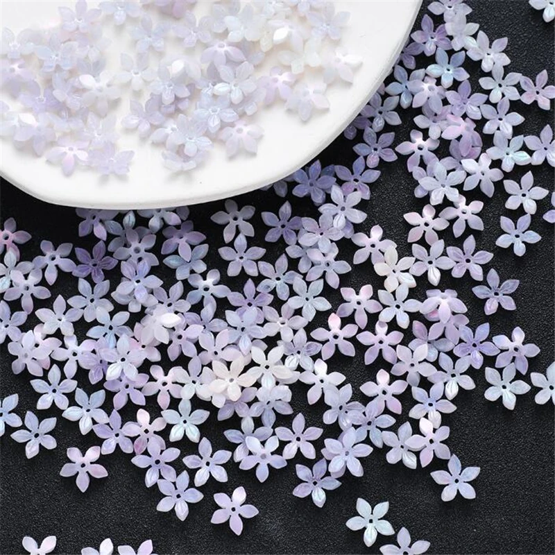 New Creative Acetic Acid Flower Beads Torus 14MM Spacer Beads Charm Connectors Diy Hairpin Jewelry Making Resin Acessories