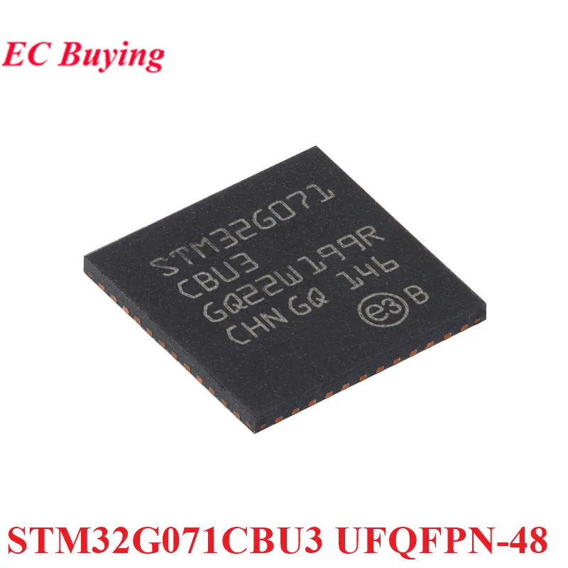 

STM32G071CBU3 UFQFPN-48 STM32G071 STM32G071CB STM32 STM32G ARM Cortex-M0+ 32-bit Microcontroller MCU Chip IC New Original