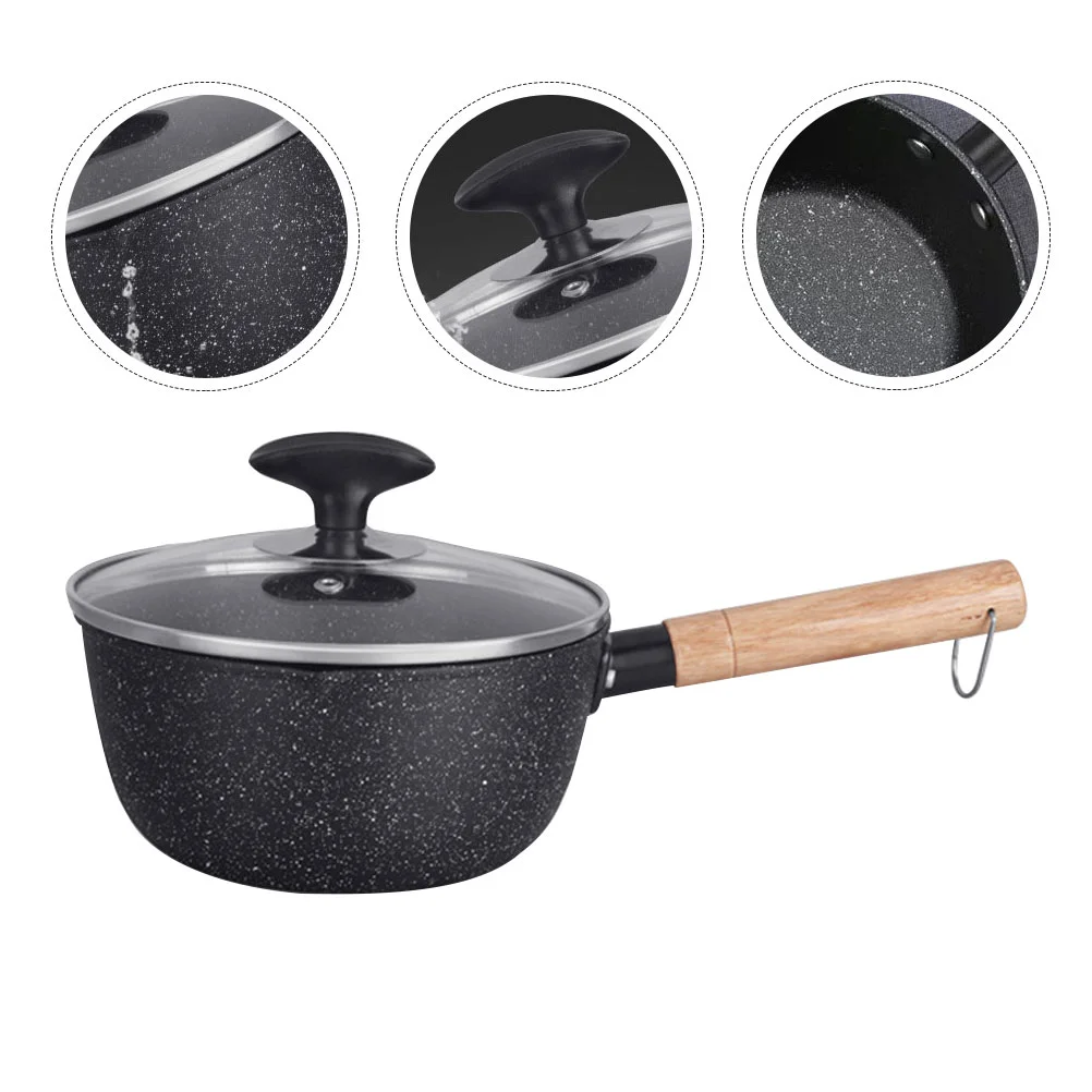 

Pot Saucepan Pan Sauce Soup Lid Nonstick Warmer Butter Steel Stick Cookware Non Cooking Steam Stainless Noodle Baby Pasta