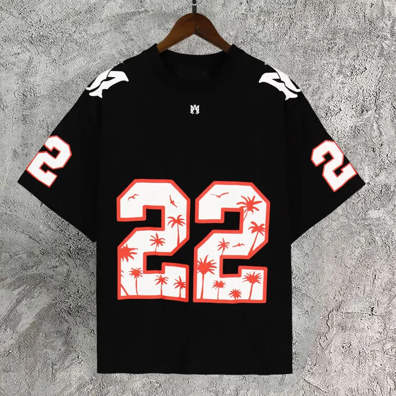 

2023 Summer Men O-Neck Tshirt For Men Top Quality Contrasting Digital Printing T-shirt Social Club Outfits Tee Shirt Homme Black